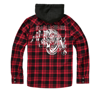 Brandit Iron Maiden Eddy Hoodie Dunkelrot und Schwarz