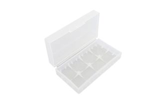 BasicNature Batteriebox für 2 x 18650 Akkus transparent