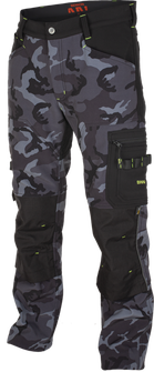 BENNON Softshell-Hose CAMOS, schwarz/grau