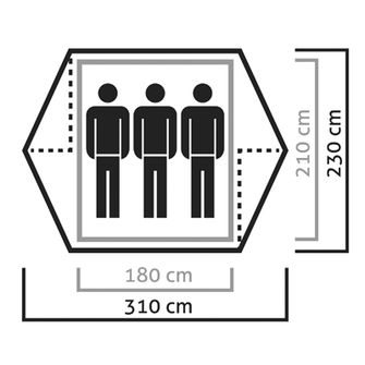 Salewa Denali Zelt für 3 Personen