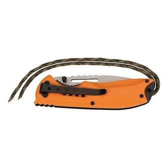 Herbertz Taschenmesser 9,7 cm, schwarz-orange, Kunststoff