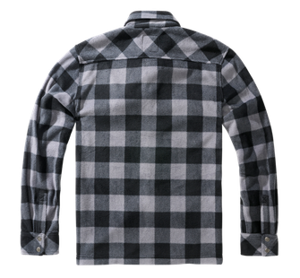 Brandit Jeff Fleece Langarmshirt, schwarz/grau