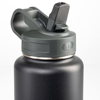 GSI Outdoors Ersatzschraubverschluss mit Flip-up-Strohhalm für isolierte Wide Mouth Straw Top Thermoflaschen