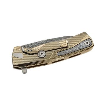 Lionsteel Luxustaschenmesser mit massivem Titan-Griff ROK DD GL