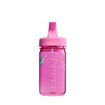 Nalgene Baby-Trinkflasche Grip-n-Gulp Sustain 0,35 l mit Deckel, rosa musikalischer Elefant