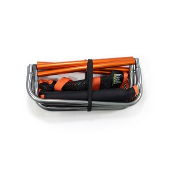 BasicNature Klappstuhl Compact 2.0 schwarz / orange