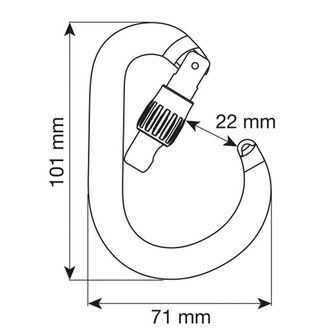 CAMP HMS Karabiner Nimbus Lock, grün