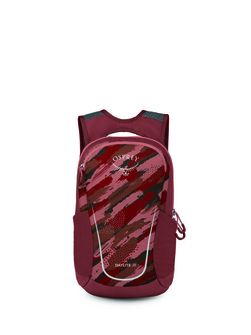 OSPREY Wanderrucksack DAYLITE JR,  brush strokes print/red canyon