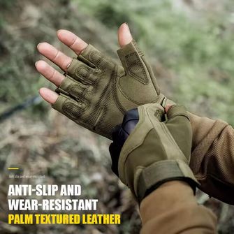 DRAGOWA TACTICAL Yankee kurze taktische Handschuhe, khaki