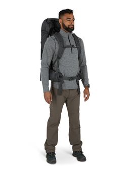 OSPREY Wanderrucksack ROOK 50,  dark charcoal/silver lining