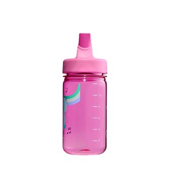 Nalgene Baby-Trinkflasche Grip-n-Gulp Sustain 0,35 l mit Deckel, rosa musikalischer Elefant