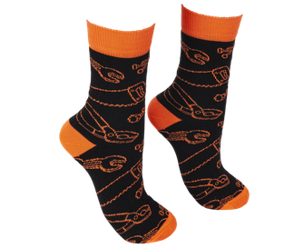 BENNON-Socken BENNONKY, schwarz/orange