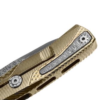 Lionsteel Luxustaschenmesser mit massivem Titan-Griff ROK DD GL