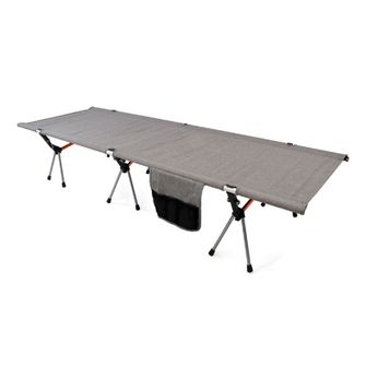 BasicNature Campingbett erhöht 190 cm, grau