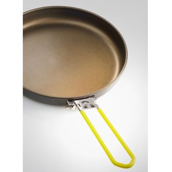 GSI Outdoors Teflon Bratpfanne und Klapptopf Set. Escape HS 3L Topf + Bratpfanne 3 l, grün