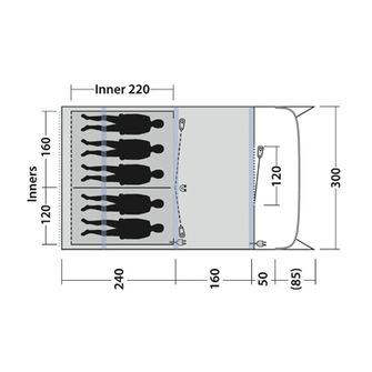 Outwell Zelt Sunhill 5 Air für 5 Personen