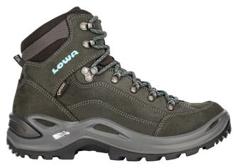 Lowa Renegade GTX Mid Ls Trekkingschuhe, asphalt/türkis