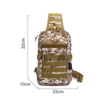 DRAGOWA TACTICAL Oscar Rucksack mit einem Riemen, khaki