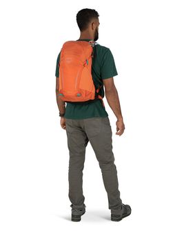 OSPREY Wanderrucksack HIKELITE 18,  koi orange/blue venture