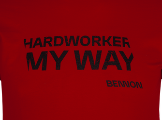 BENNON T-shirt HARDWORKER, rot/schwarz