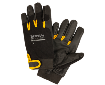 BENNON Arbeitshandschuhe KALYTOS WTR Handschuhe, schwarz/gelb