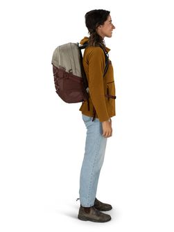 OSPREY Stadtrucksack QUASAR,  sawdust tan/raisin red