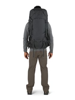 OSPREY Wanderrucksack ROOK 50,  dark charcoal/silver lining