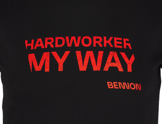 BENNON T-shirt HARDWORKER, schwarz