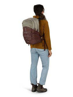 OSPREY Stadtrucksack QUASAR,  sawdust tan/raisin red