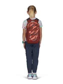 OSPREY Wanderrucksack DAYLITE JR,  brush strokes print/red canyon