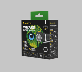 ArmyTek Wizard C1 Pro Magnet Weiße LED-Stirnlampe mit Magnethalterung 1000 lm 1440 h 55 g