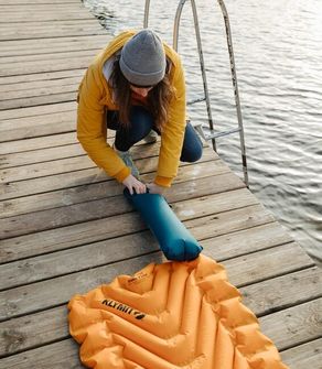 Klymit Static V Lite Isolierte Auto-Matratze, mango orange