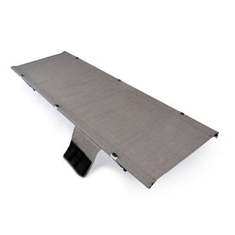 BasicNature Campingbett erhöht 190 cm, grau