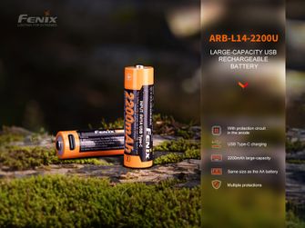 Fenix Wiederaufladbare USB AA Batterie Fenix ARB-L14-2200U