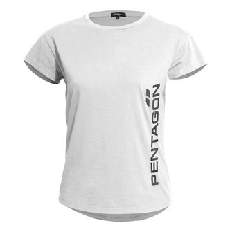 Pentagon Damen Kurzarmshirt Whisper "Pentagon Vertical", weiß